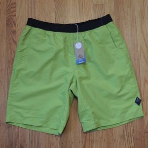 prAna Performance Mojo Shorts UPF 50+ Green NEW
